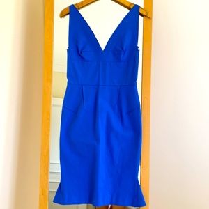 Preowned Roland Mouret blue dress size 2